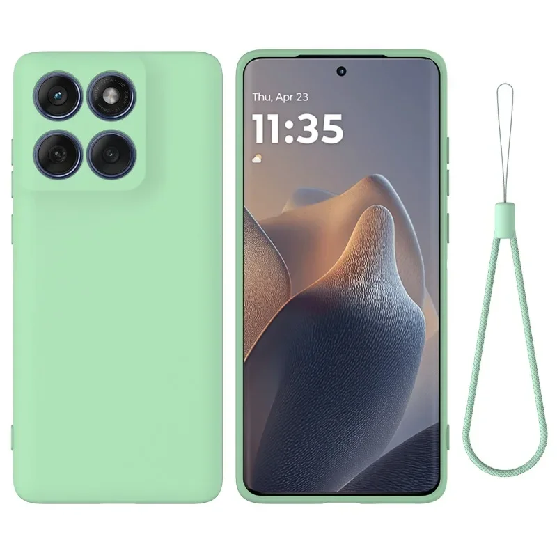 Solid Color Liquid Silicone Shockproof Matte Phone Case