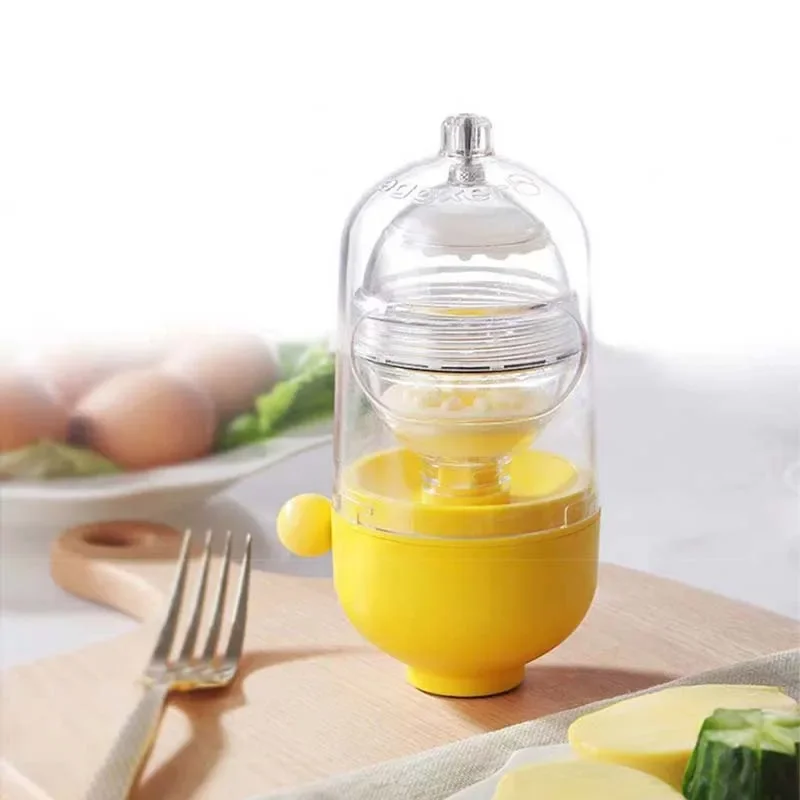 Rocket Manual Golden Egg Puller Scrambler Household Egg White Yolk Mixer Albumen Blender Without Breaking Eggs Kitchen Tools