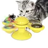 Windmill Cat Toy Interactive Pet Toys for Cats Puzzle Cat Game Toy With Whirligig Turntable for Kitten Brush Teeth Pet Supplies 3