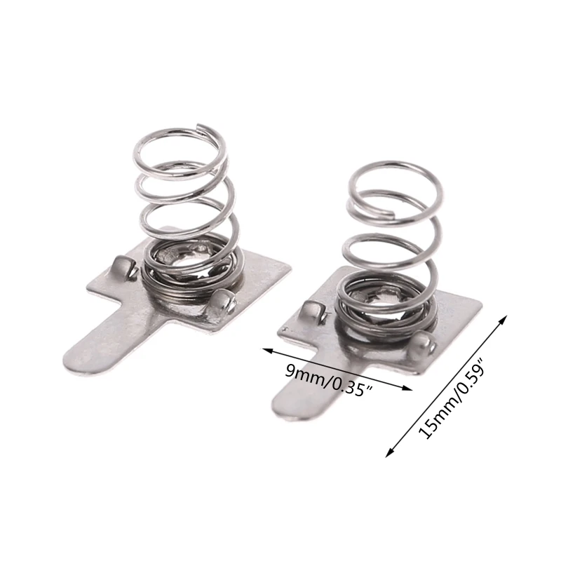 100 Pcs AA or AAA Battery Positive to Negative Conversion Spring Contact Plate
