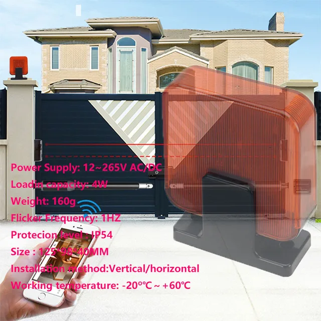 Lampeggiante Sirena Luce Per Cancello Scorrevole Battente Guard Genius 6100315