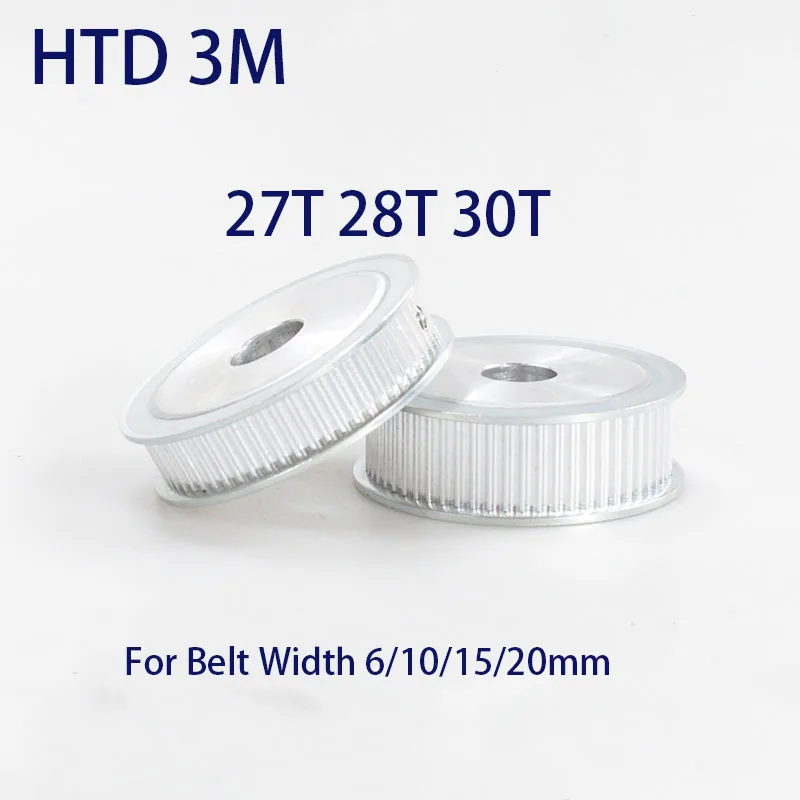 Description Picture 2 of item1Pcs HTD 3M AF Timing Pulley 27T 28T 30T Teeth Bore 4mm-18mm Belt Width 6/10/15/20mm 3M Transmission Belt Pulley
