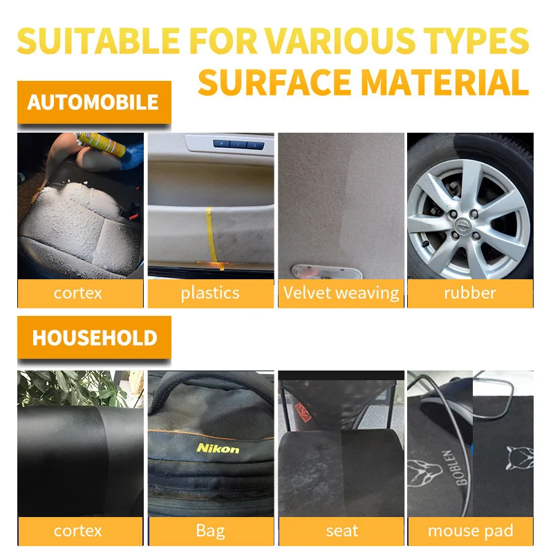 Car Interior Cleaning Agent Multifunctional Foam Cleaner Car Foam Cleaner Auto Interior Cleaning Agent Ceiling Dash Leather