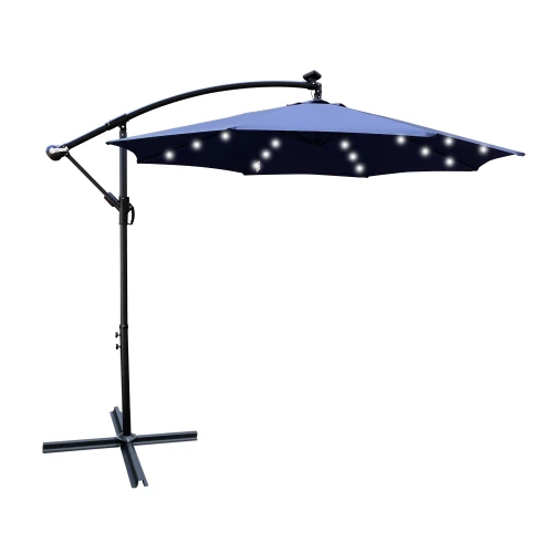 10ft Solar LED Patio Umbrella 2
