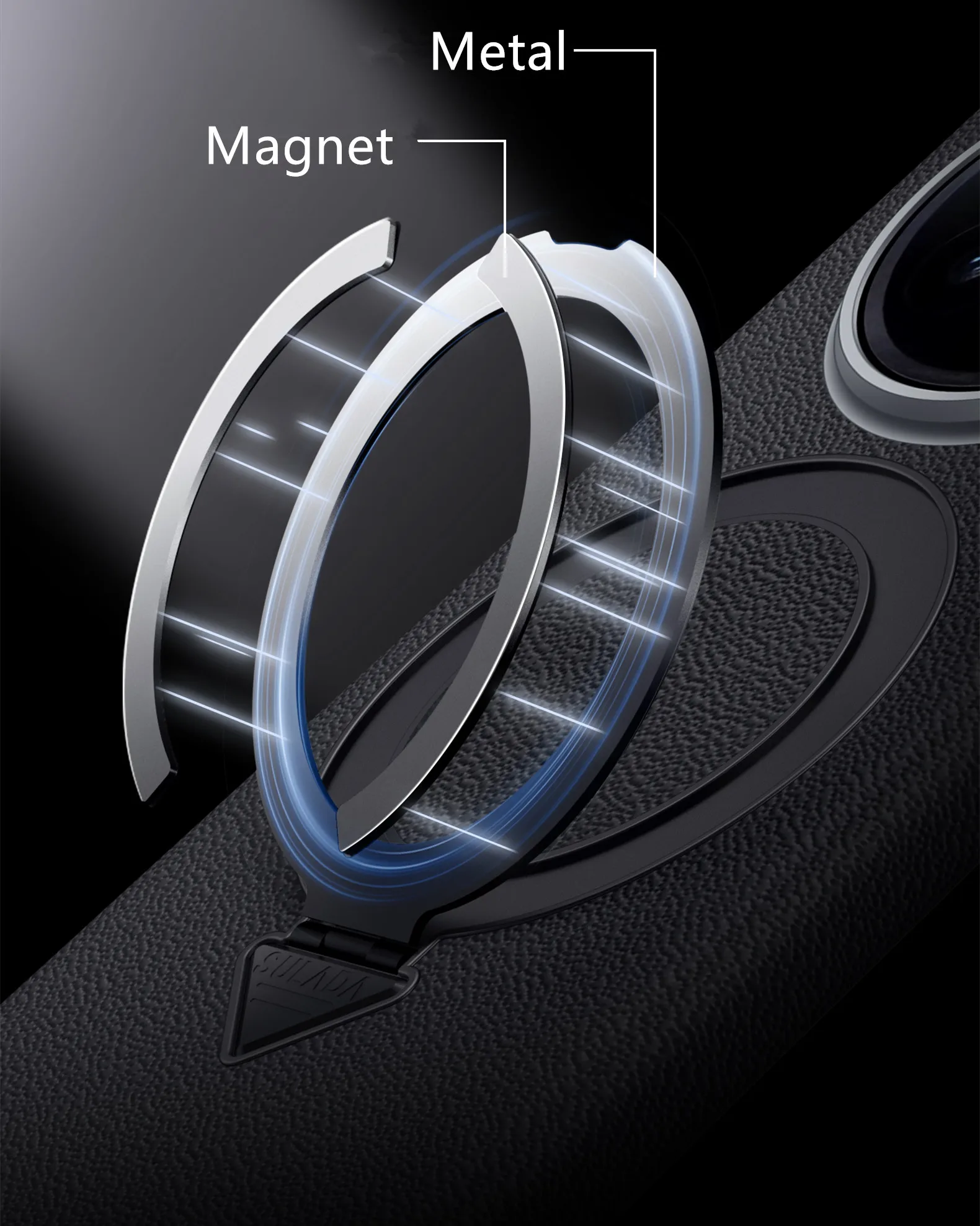 Honor Magic V6 Leather Magnetic Handle MagSafe Case with Hinge Protection by SULADA 17 Honor Magic V6 Leather Magnetic Handle MagSafe Case with Hinge Protection by SULADA 9