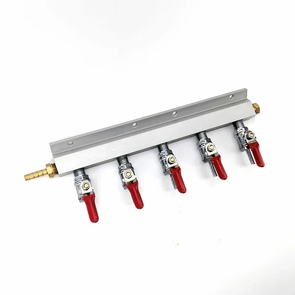 Kegland 5 Ausgang/5 Wege Gas verteiler Verteilung CO2-Splitter mit Rückschlag ventilen Bier Hausbrau anlage – Detail 1