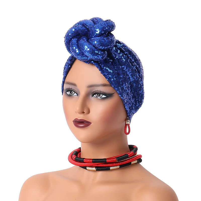 

New Nigerian Style High Sequined Indian Muslim Hat Ethnic Hat ZW16