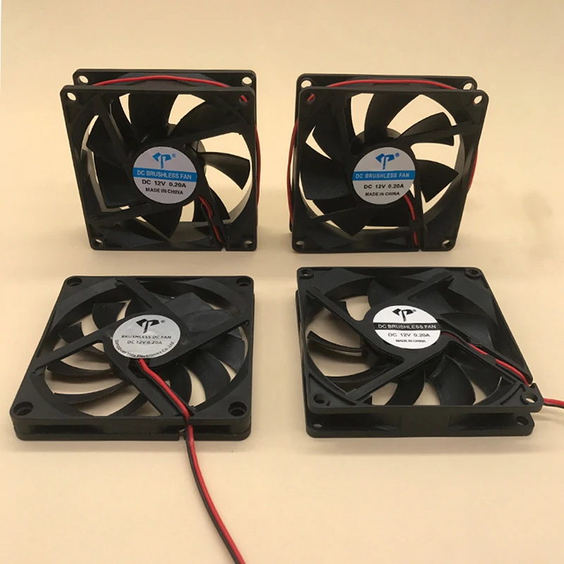 

NEW DC Brushless Fans Computer Case Cooling Fan 5V 12V 24V Sleeve Bearing CPU Cooling Fan with Two Lines