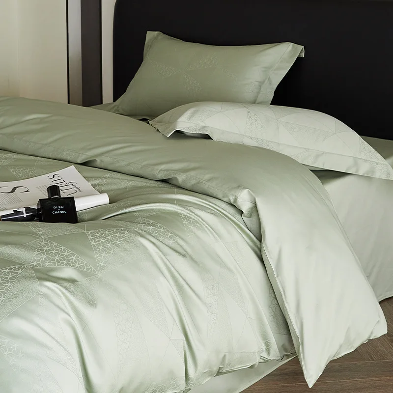 French Satin Jacquard Cotton Bedding 1