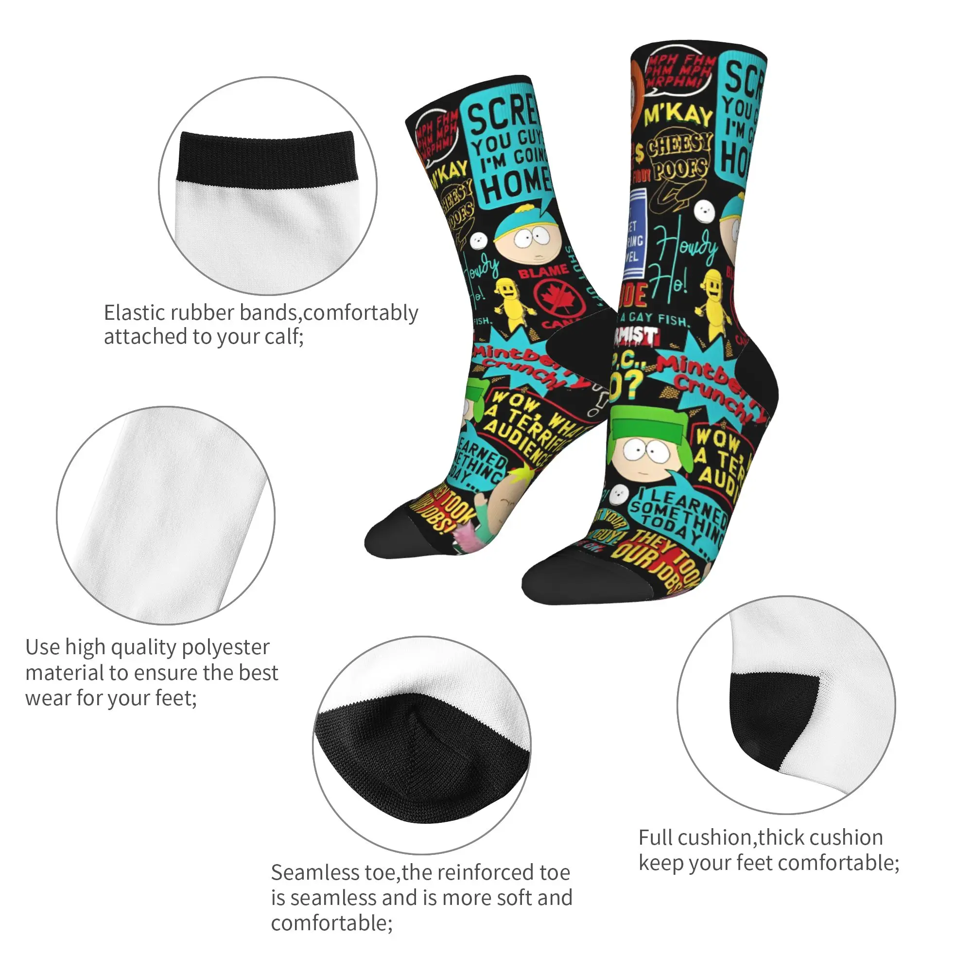 Cozy & Comical Unisex Winter Socks - Anti-Slip Gift Edition