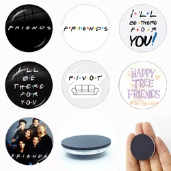 Friends TV Show 30MM Glass Fridge Magnets Glass Crystal Magnetic Stickers Refrigerator Decoration Home Decor