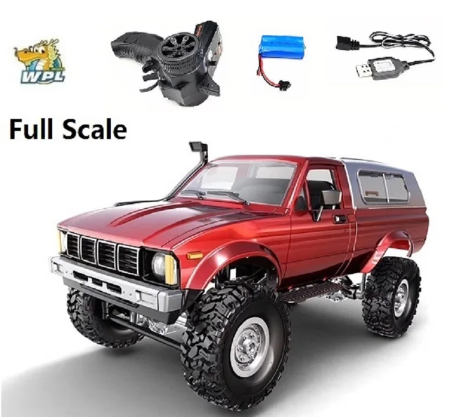 Full Scale WPL C24 Upgrade C24-1 1:16 RC CAR 4WD Radio Control Off-Road Car RTR KIT Rock Crawler Electric Buggy Moving Machine 5