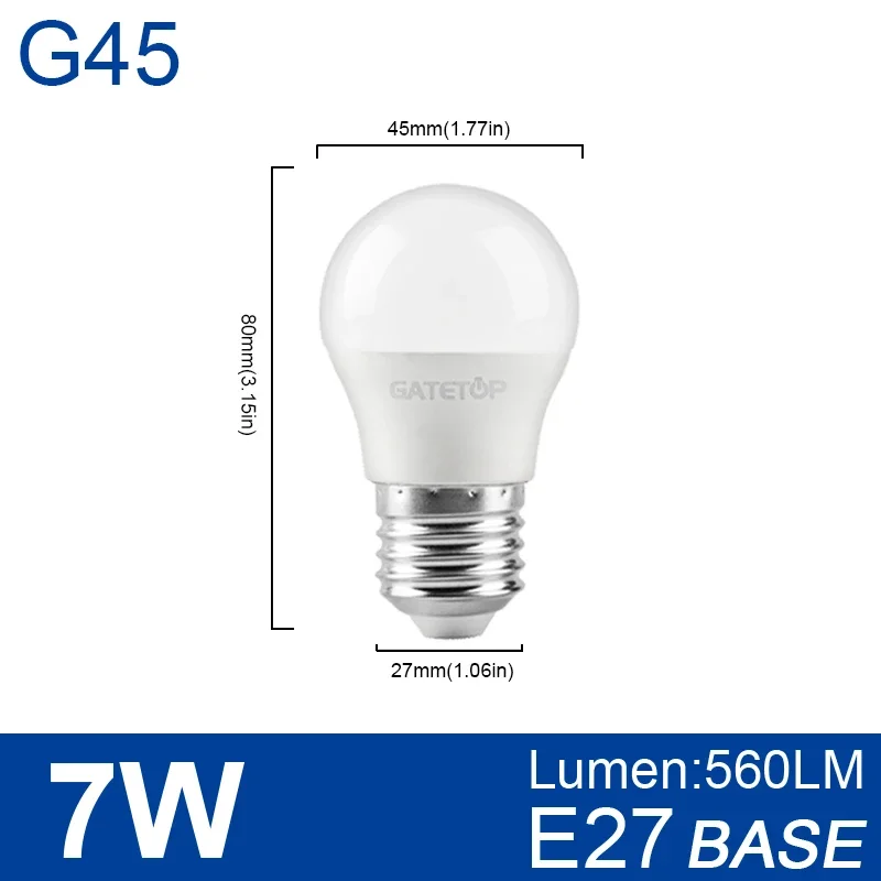 G45 7W E27