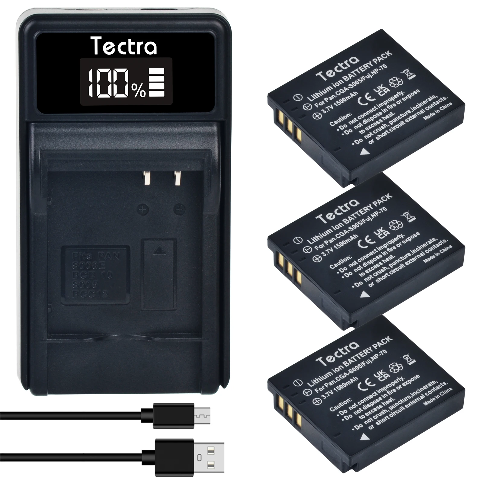 CGA-S005 S005E Li-ion Battery/LED Charger For Panasonic Lumix DMC-LX1 DMC-LX2 DMC-LX3 DMC-FX07 DMC-FX1 DMC-FX3 DMC-FX9 DMC-FX8