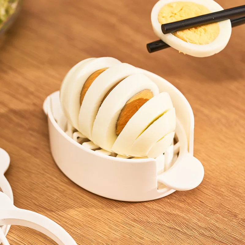 3-in-1 Egg Slicer With Fancy Petals Design, Dual Headed