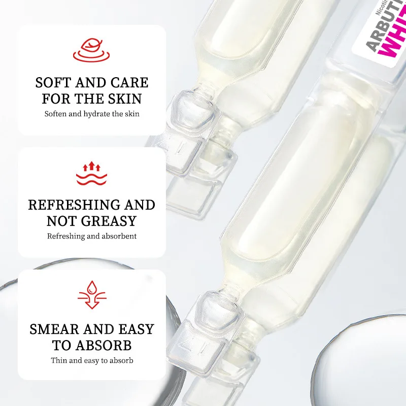 SADOER 15pcs/lot Whitening Niacinamide Arbutin Serum Facial Skin Care Anti Wrinkle Anti Aging Collagen Essence Liquid