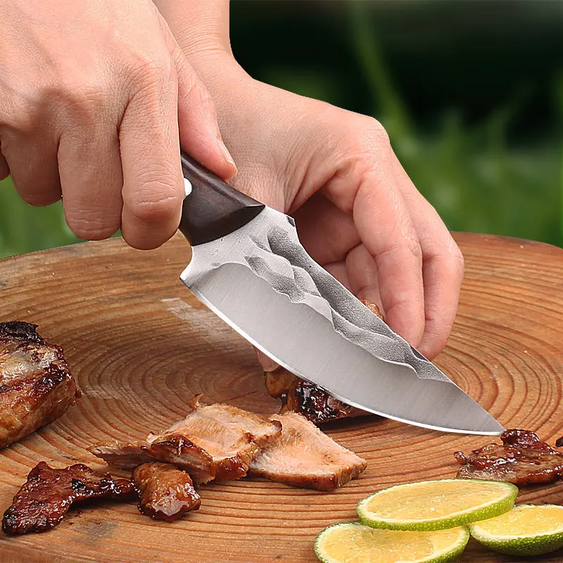 Stainless Steel Boning Knife Meat Cleaver Slicing Knife Fish Knife Household Fruit Knife Barbecue Knife Cooking Tools