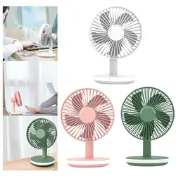 Table Portable Fan Personal Fan with Night Lamp 6inch USB Rechargeable Desktop Fan for Living Rooms Camping