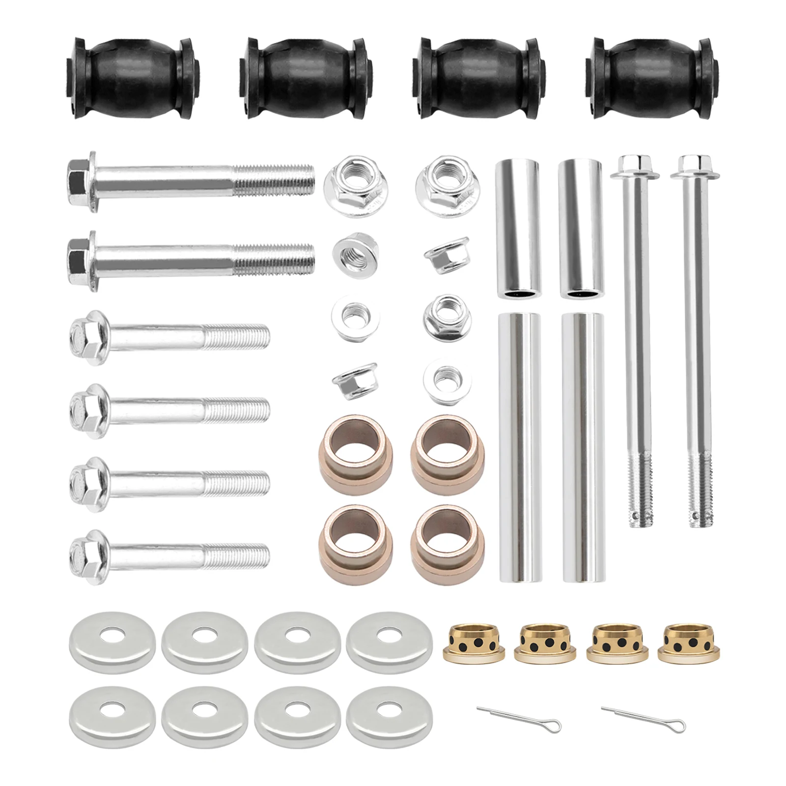 King Pin& Spindle & Front & Lower Arm Repair Kit &Bushing Kit for Golf