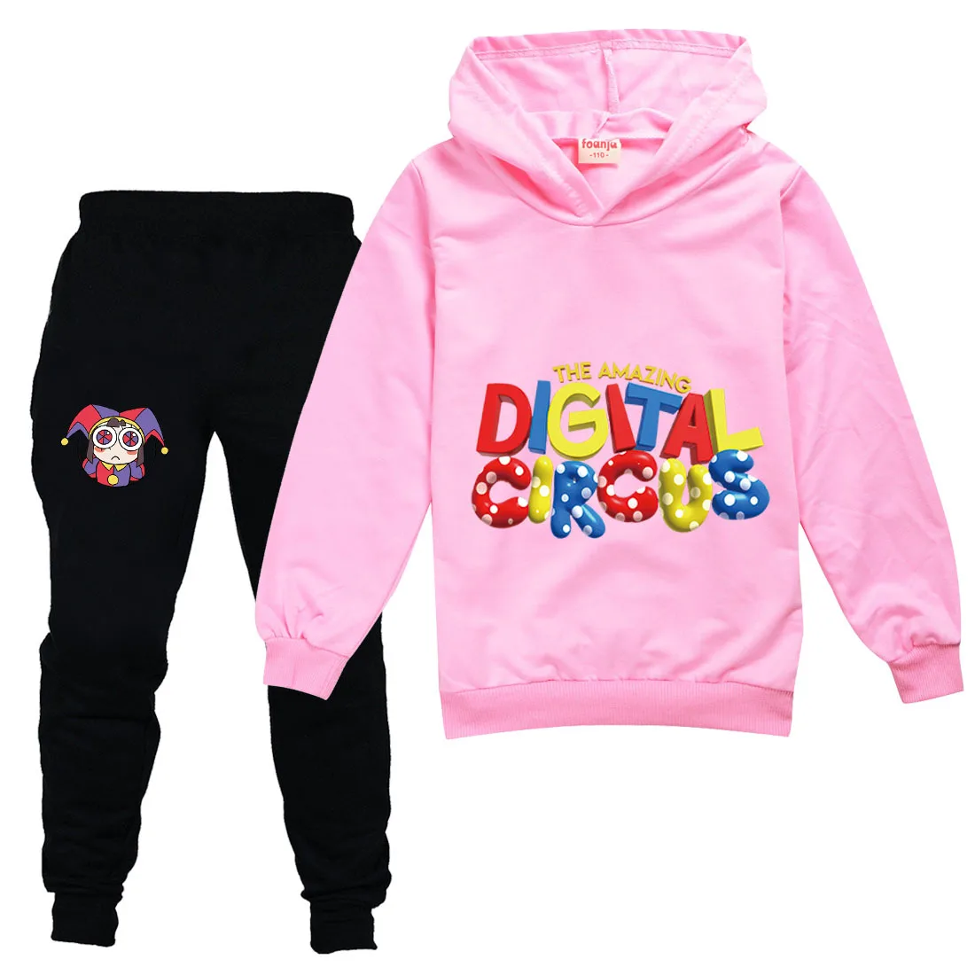 

The Amazing Digital Circus Hoodie Kids Jax Pomni Clothes Baby Girls Hoody Sweatshirts Jogging Pants 2pcs Set Teen Boys Tracksuit