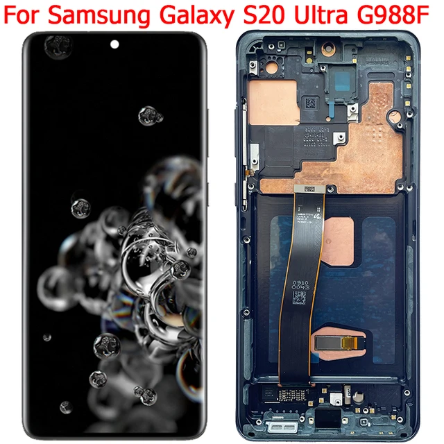 For Samsung Galaxy S20 Ultra 5g Display Lcd Screen With Frame 6.9