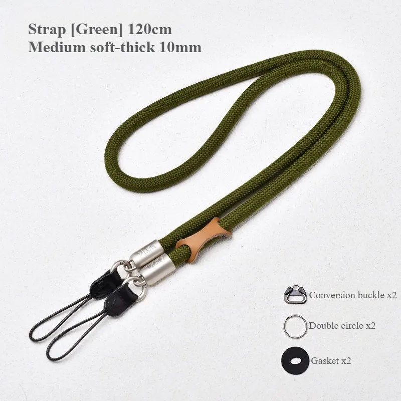 Camera Neck and Shoulder Strap with Quick Release - Round Rope Design