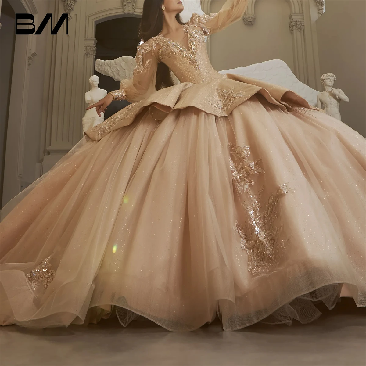 Abo Da Quinceanera Blu Reale Con Appliques Perline, Corsetto Allacciato, Abo Da Ballo Di Compleanno Principessa Dolce 16 Da 179,53 € | DHgate