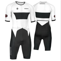 RIGHTTRACK Trisuit Men's Summer Triathlon Race Short Sleeve Skinsuit Clothing Swimming Cycling Running Competition Apparel 1