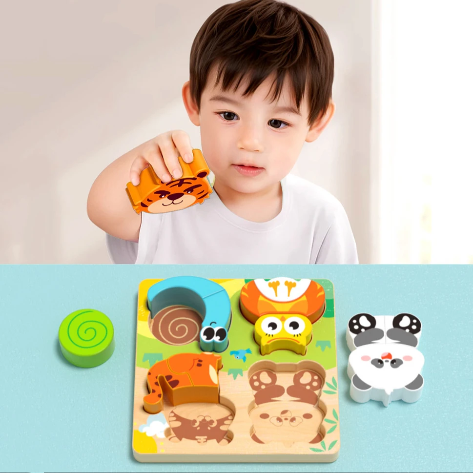 Wooden Jigsaw Puzzles For 2 3 4 Year Old Kids With 20-piece Numbers And 26-piece Abc Alphabet Z - View #4