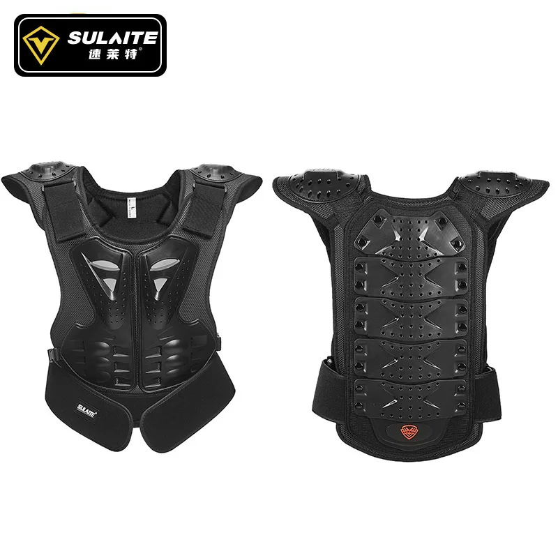 SULAITE Motorcycle Armor Clothes Children's Riding Roller Skating Guards Ice-Resistant Chest Protection Back Knee Pads Elbow Pad