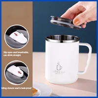 16oz Insulated Coffee Cup with Handle Stainless Steel 500ML Coffee Cup Double Wall Thermos Coffee Travel Mug with Mag Slider Lid 2