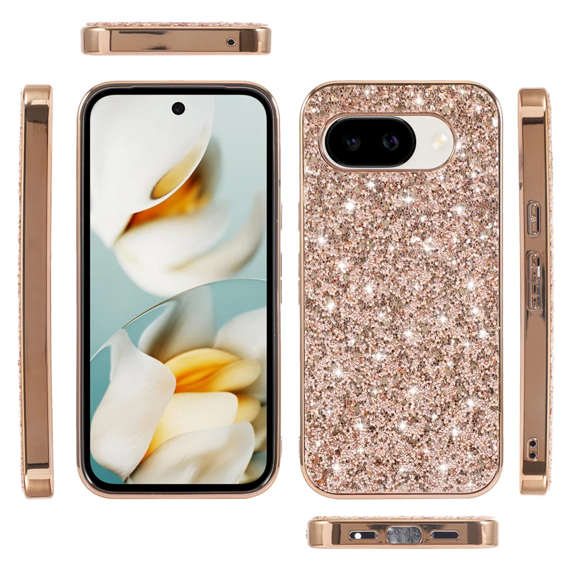 Sparkling Diamond Glitter Frosted TPU Shock-Absorbing Phone Case