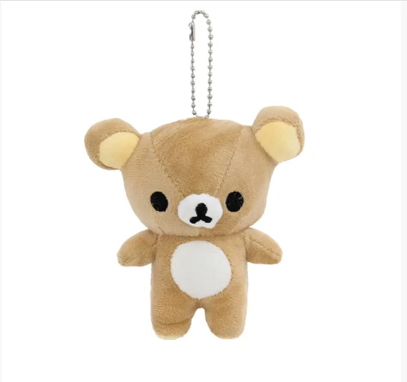 Korilakkuma Bear Plush Keychain - Cute Keyholder & Backpack Pendant Charm