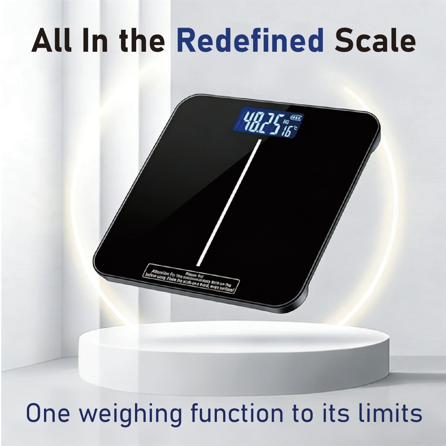 Gewichtsabnahme von 5 bis 180 kg – LED-Anzeige, intelligente Körperwaage mit Batteriebetrieb, präzise elektronische Waage für Zuhause und Büro, Erwachsene_voghion.com