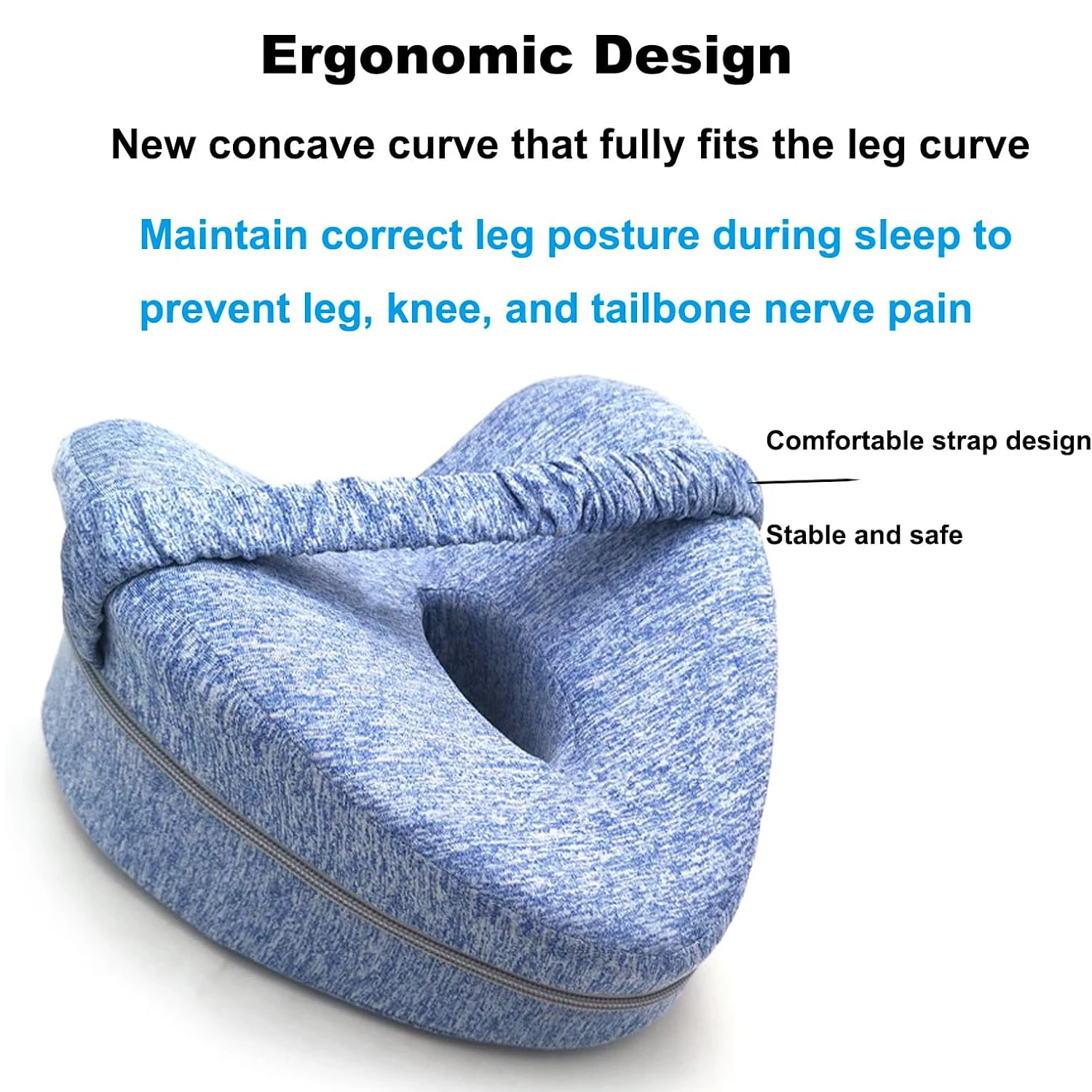 Leg Pillow Body Memory Cotton Home Foam Sleeping Orthopedic Pain Relief