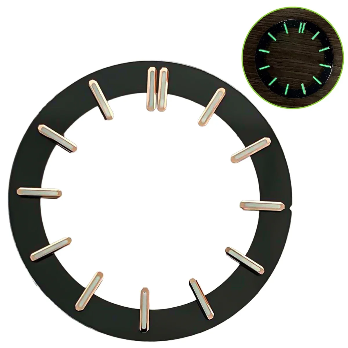 Transparent Green Luminous Circular Dial Accessory, 31.8mm