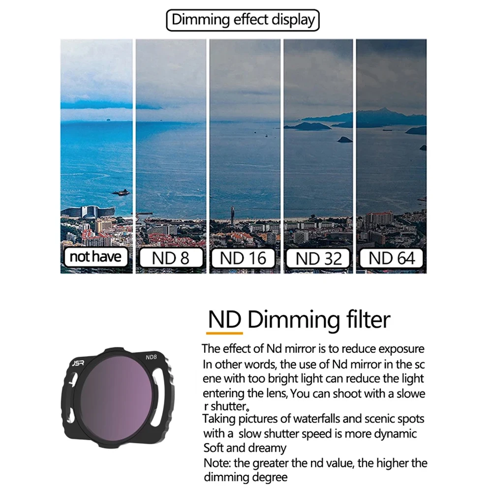 Adjustable ND Filters Set For DJI Avata O3 Sky End