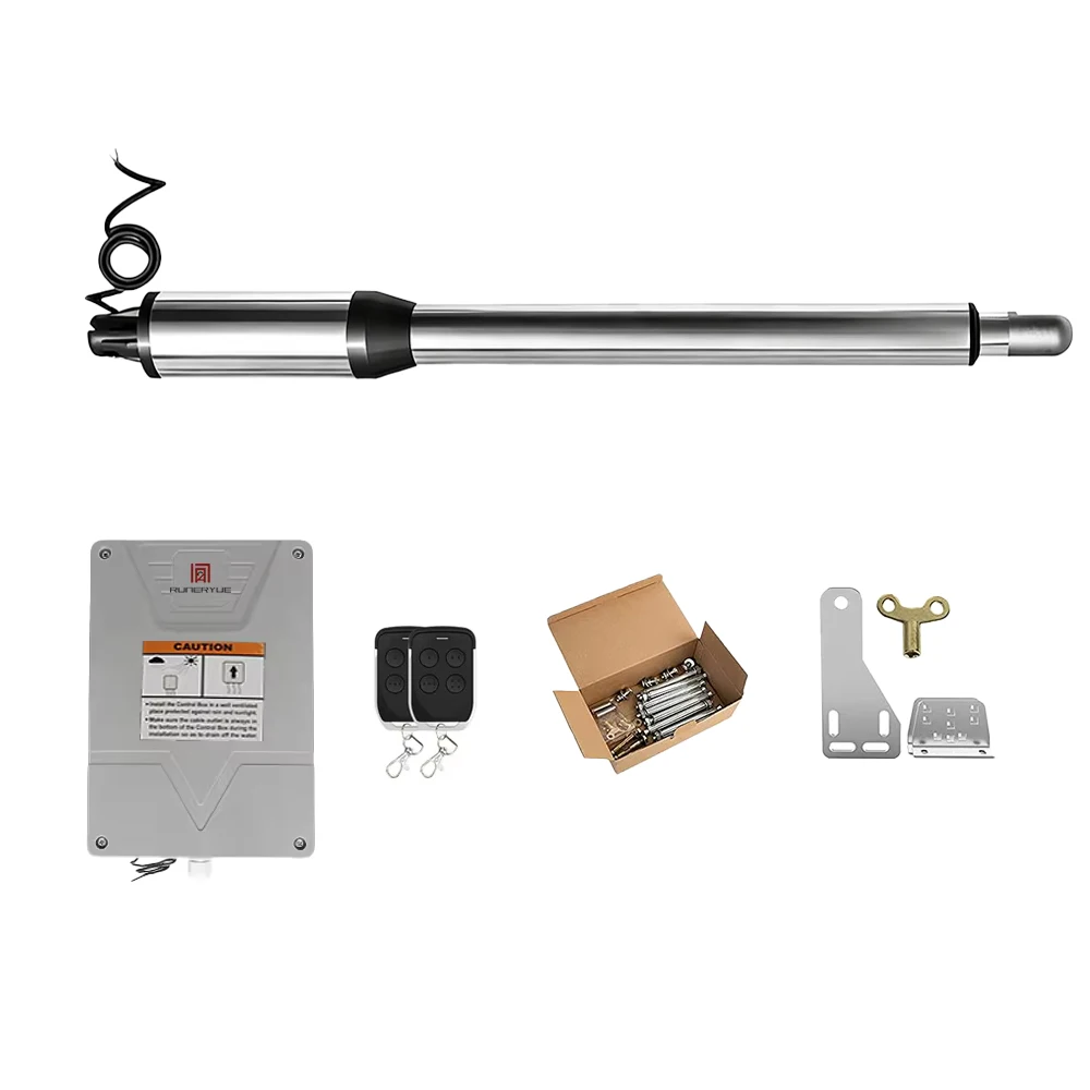 פתחן שער יחיד (קיט חצי בינוני) - שלט רחוק, 440 פאונד מרבי 16 רגל, WIFI אופציונלי וסולארי