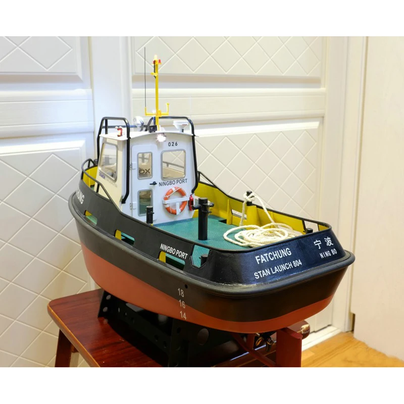 DIY Simulation Rc Boat Model Kit 1:18Tug804 Tug Rescue Boat Small and Moped Tugboat 6