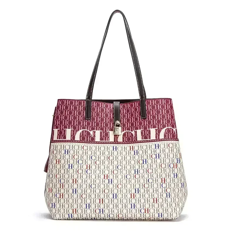 CH حقيبة كتف السيدات الفاخرة سعة كبيرة دلو حقيبة 2...