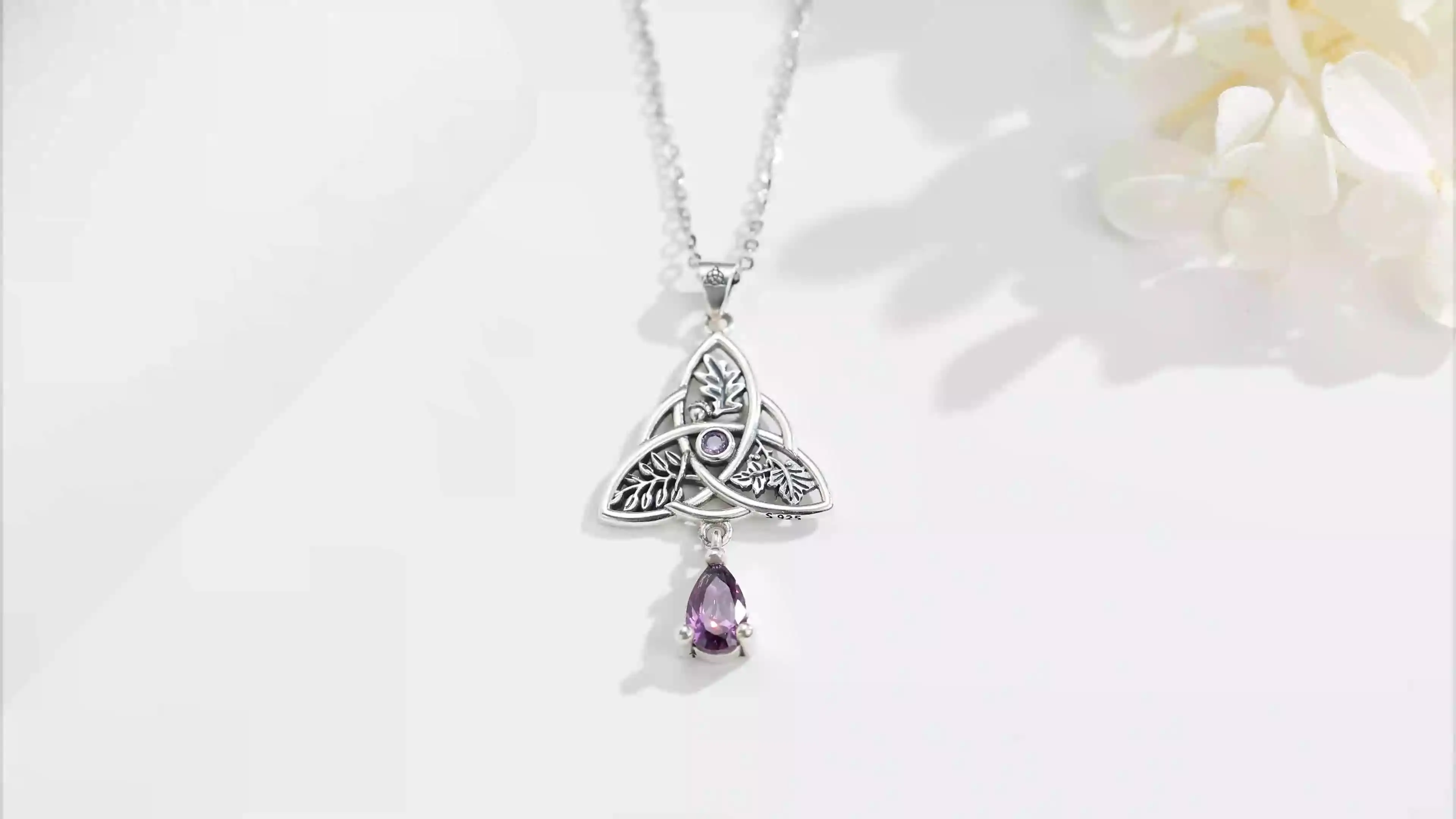 Ciondolo a nodo di strega in argento sterling, simbolo celtico, Wicca, regalo esoterico, regalo celtico, nodi celtici, protezione, strega bianca - Italia