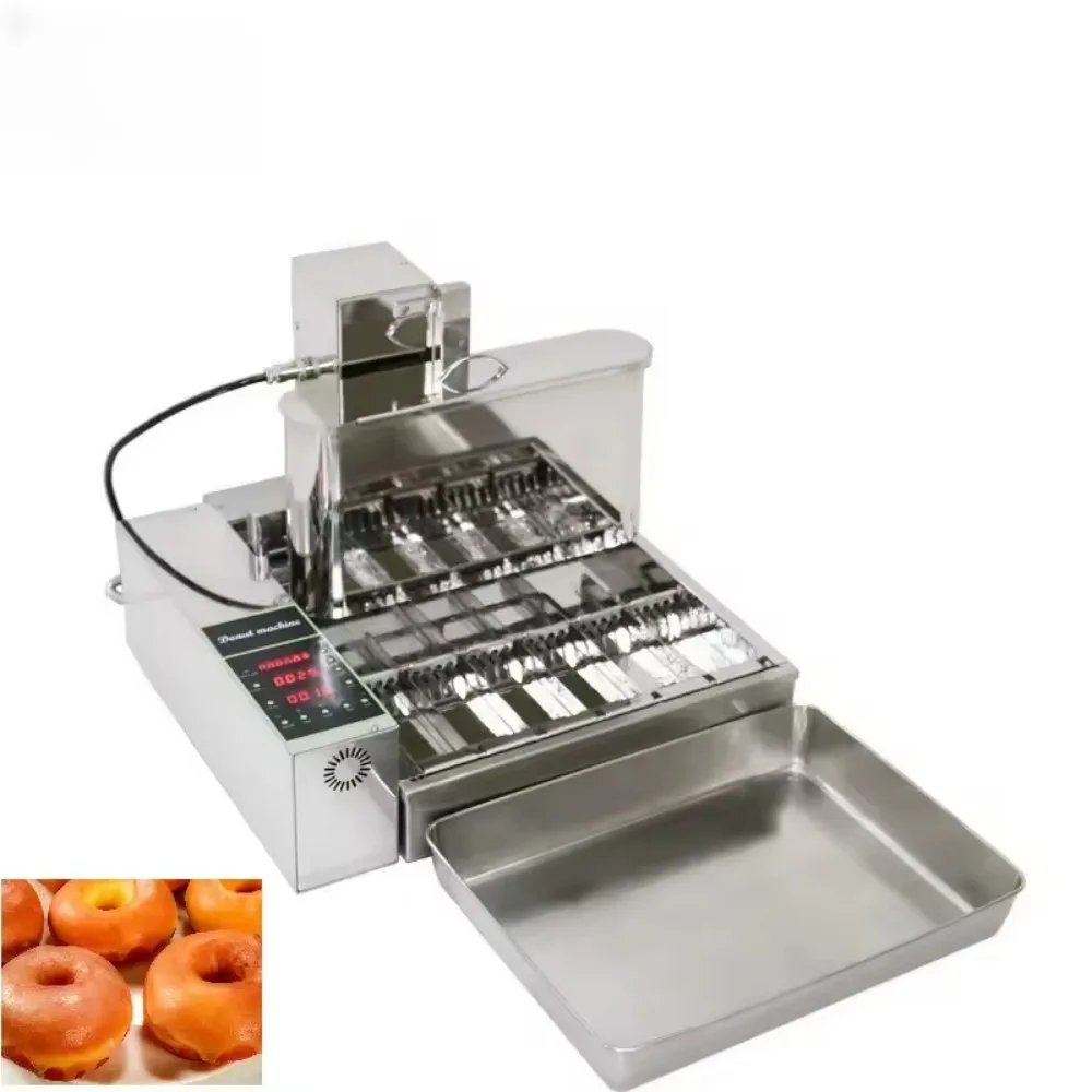 Комерційна міні-машина для приготування пончиків. Автоматичне швидке виготовлення сніданку для кафе, барів із закусками – висока ефективність, легке очищення