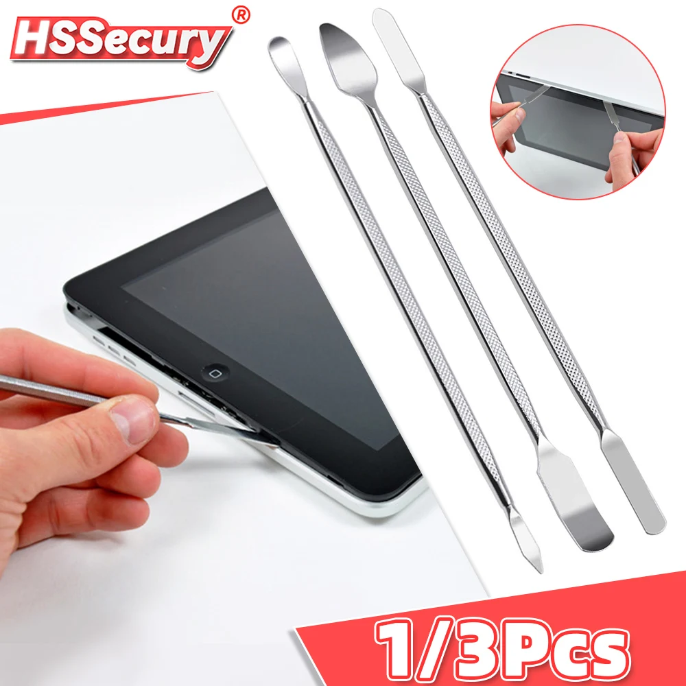 1/3pcs Universal Repair Opening Tools Metal Laptop Phone Disassemble Crowbar Kit Steel Pry Phone Spatula Hand Repairing Tool Set mobile phone repair tools mobile phone repair tools kit manual disassembly tool pry bar screen opening tool plastic pry tool