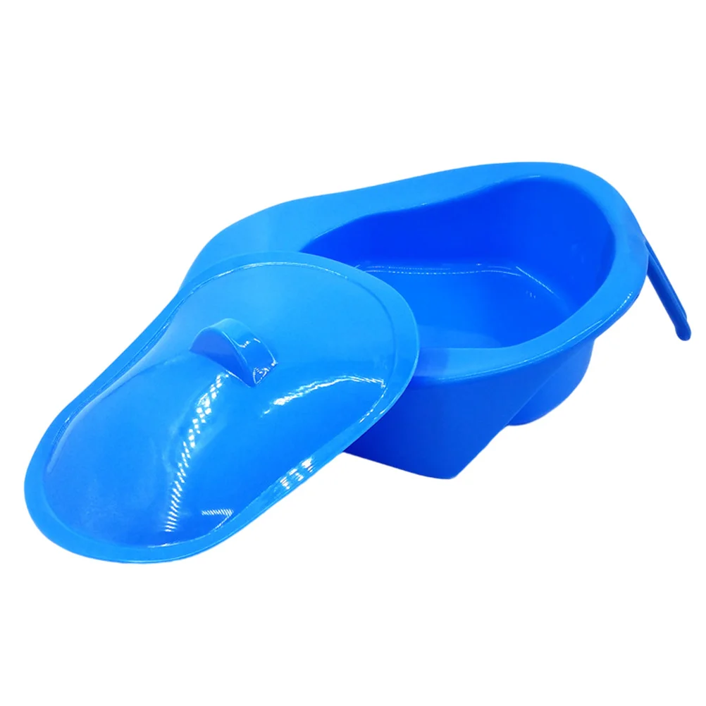 

Bedpan with Cover Urinal Patient Portable Bedridden Elderly for Plastic Incontinence Aids Device Horizontal