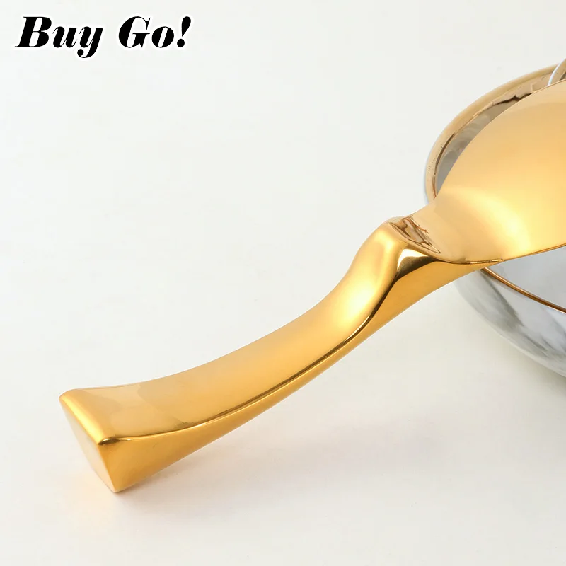Stainless Steel Spoon 1/2Pcs Non-stick Rice Paddle Long Handle Thicken Soup Spoon Dinnerware Kitchen Cooking Tool