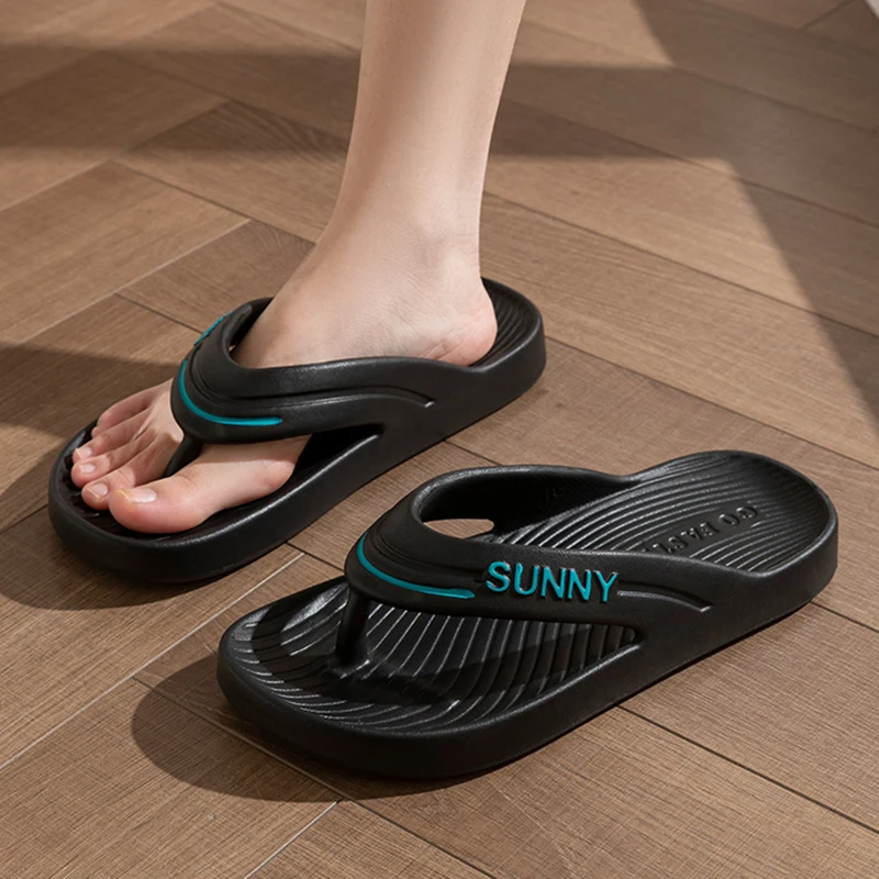 Sommer Strand Flip-Flops für Damen 2026 Rutschfeste Zehensteg-Sandalen mit Flachem Absatz Weiche Sohle Rosa Eva-Hausschuhe für Damen Übergröße 45 – Detail 7