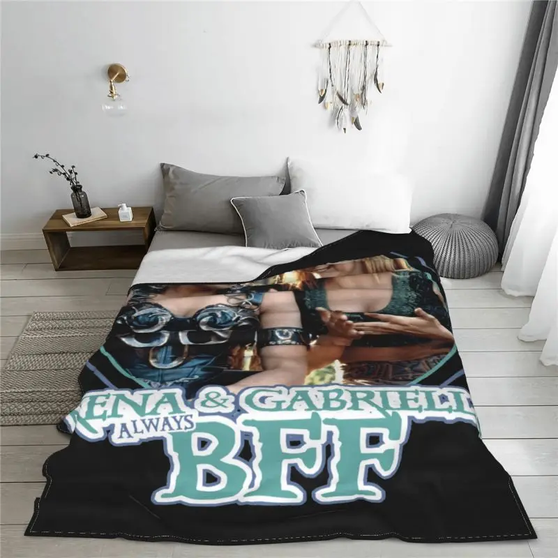Xena Bff Tv Show Blanket Plush Bedroom Dust Cover Bedding Supply