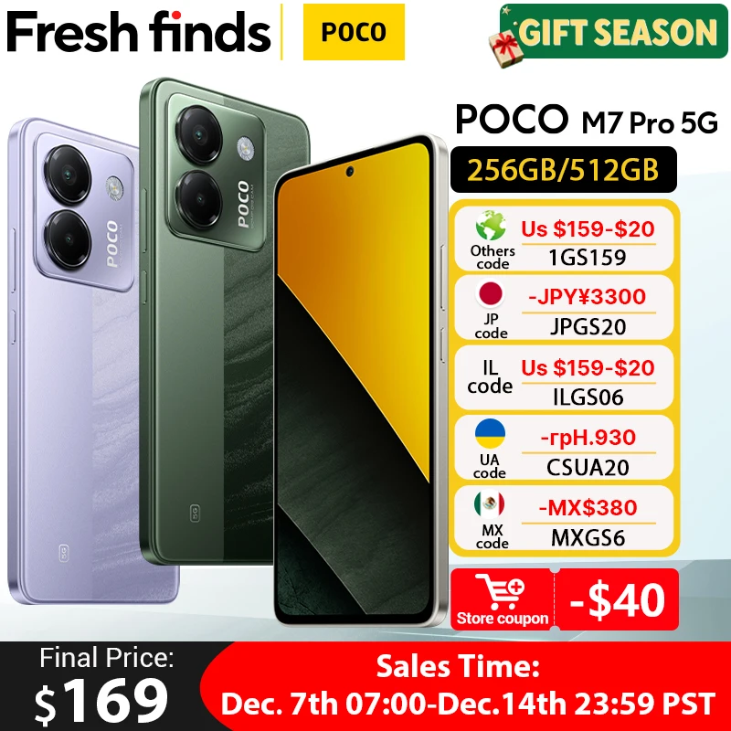 World Premiere】POCO M7 Pro 5G Global Version Dimensity 7025-Ultra