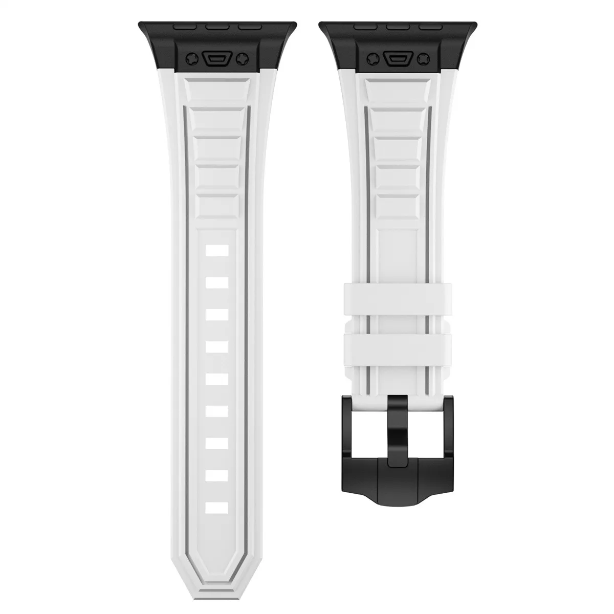 Iwatch 42/44/45/49mm Silikon Spor Moda Saat Kayışı Watch Series Ultra2 Se 9/8/7/6/5/4/3/2/1 İçin Saat Kayışı_voghion.com