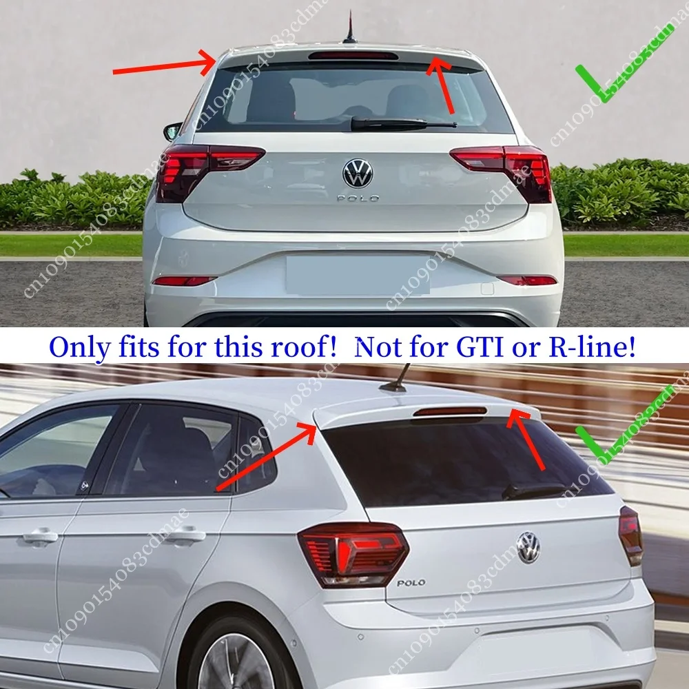 Spoiler Posteriore In ABS Per VW Golf MK6 – Stile GTI R Line, Kit Da 2 Pezzi, Nero Lucido, Riduce La Resistenza Dell'aria